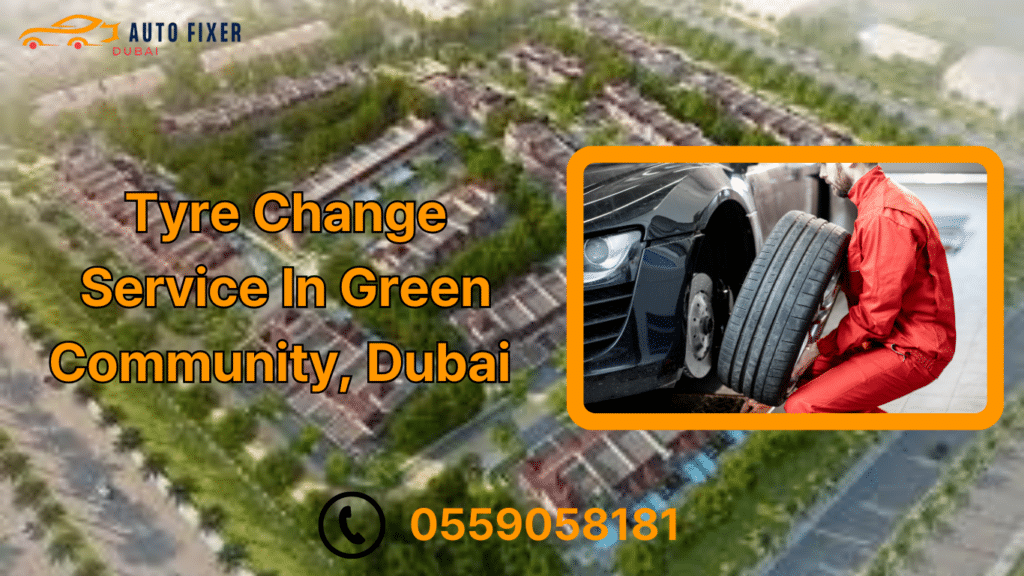 Tyre Change Service In Green Community, Dubai